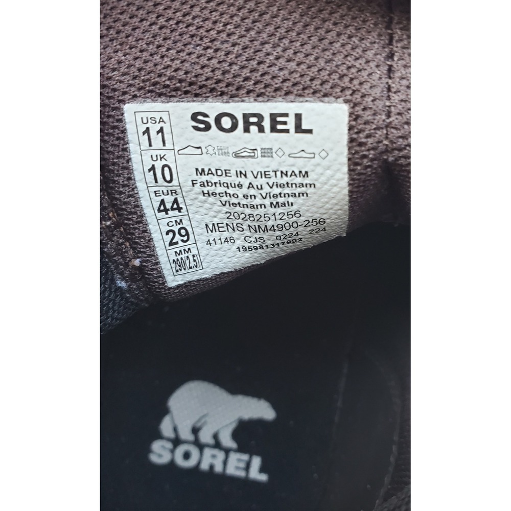 Sorel Caribou Chelsea Waterproof Brown Leather Mens Boots NM4900-256 Size 11 - Picture 3 of 8